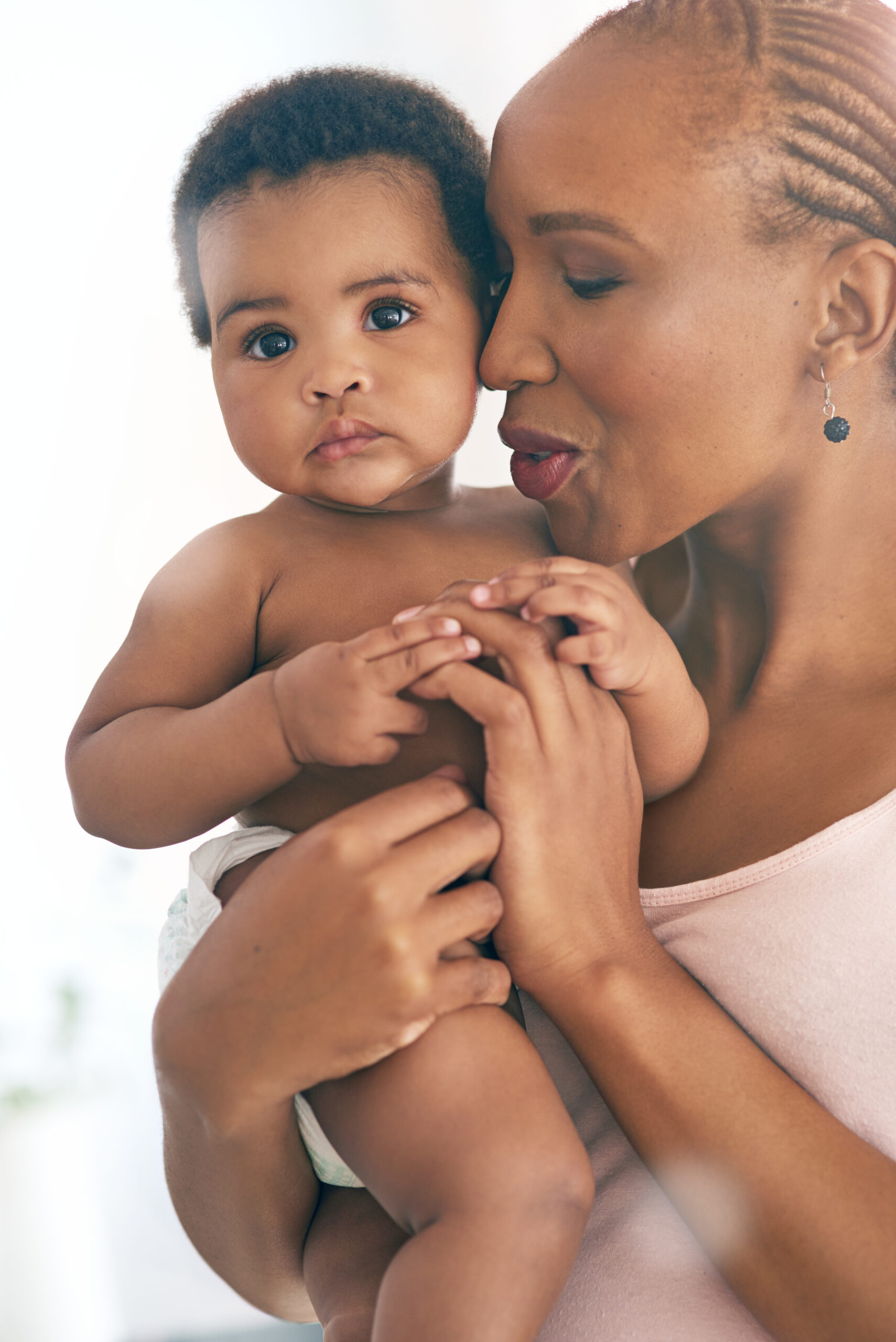 Precious moments with Mom.